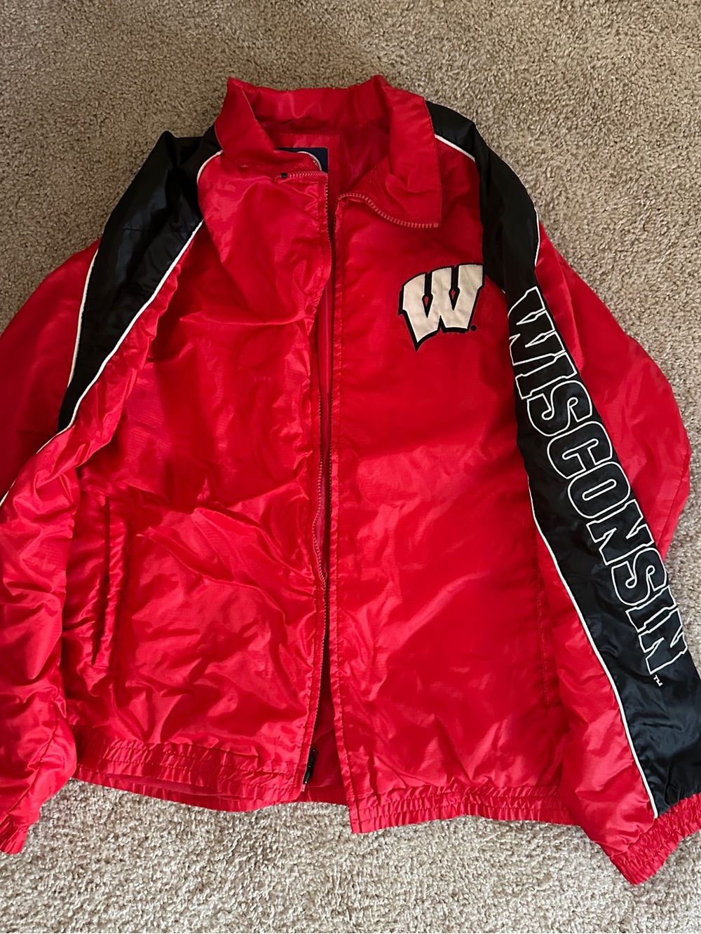 Wisconsin Red and Black Team Jacket